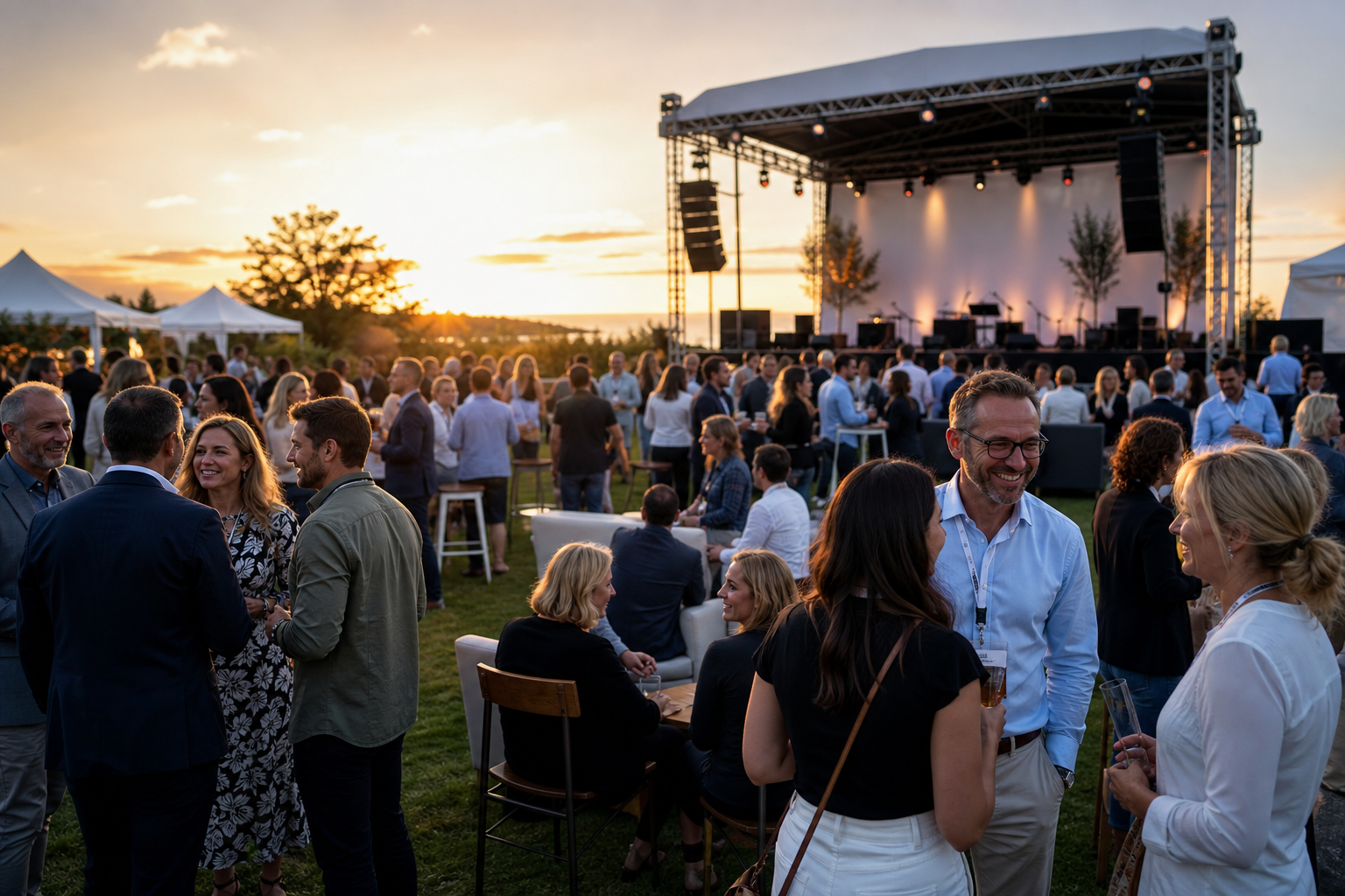 Summer Event Networking Workshop at Sunset