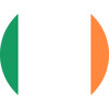 Irlands flag fladt og rundt