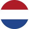 Hollands flag fladt og rundt