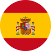 Spaniens flag fladt og rundt