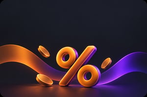 Percentage symbol representing the 3.49% gift card processing fee