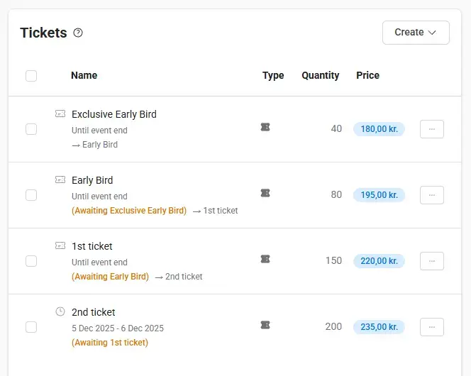 Drop Sales at Billetto - Ticket Sequencing