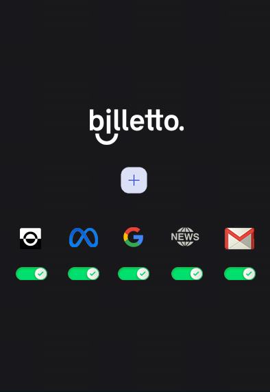Reklamekanaler tilgængelige på Billetto