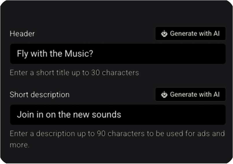 Præsentation af Billetto AI Copy Generator