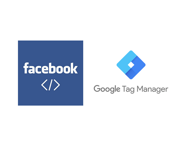Facebook Pixel and Google Tag Manager logos